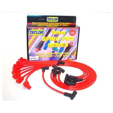 Taylor Cable 8 mm. Red Wire Core Spark Plug Set T64-74202